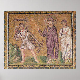 De genezing van de Paralyse van Capernaumx Poster