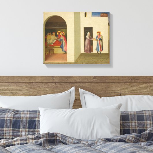 De genezing van Palladia Canvas Afdruk (Insitu (Slaapkamer))