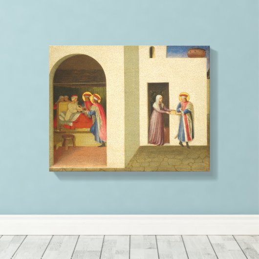 De genezing van Palladia Canvas Afdruk (Insitu (Houten vloer))