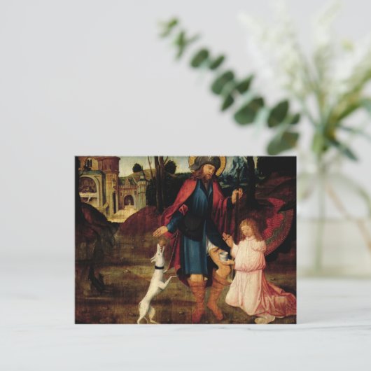 De genezing van Sint Roch Briefkaart (Staand voorkant)