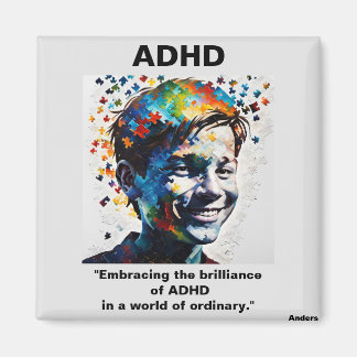De genialiteit van ADHD-Sticker Magneet