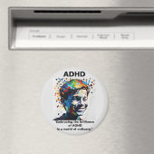 De genialiteit van ADHD-Sticker Magneet (Insitu (Vaatwasser))