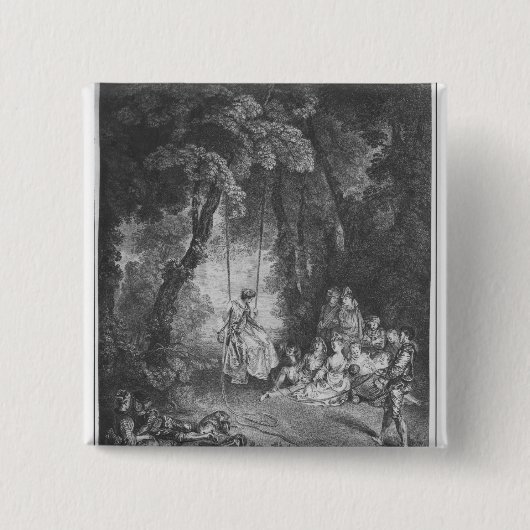 De genoegens van de zomer vierkante button 5,1 cm (Voorkant)