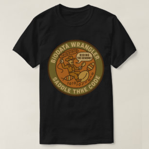 De genome bio-informatica avontuur berijden t-shirt