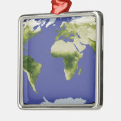 De genormaliseerde verschilvegetatie-index metalen ornament (Links)