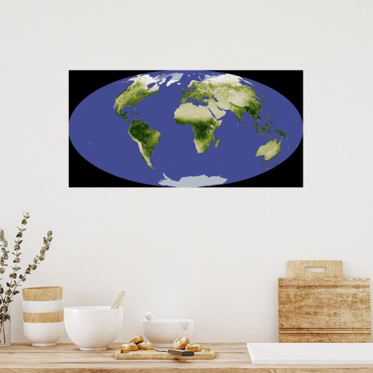 De genormaliseerde verschilvegetatie-index poster (Keuken)