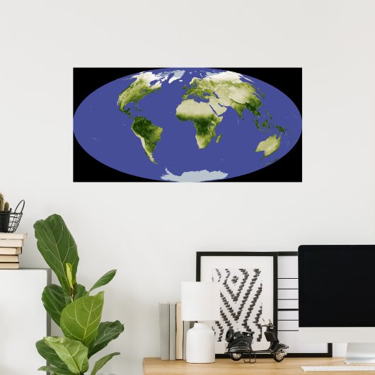 De genormaliseerde verschilvegetatie-index poster (Thuiskantoor)