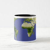 De genormaliseerde verschilvegetatie-index tweekleurige koffiemok (Center)