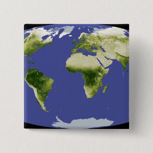 De genormaliseerde verschilvegetatie-index vierkante button 5,1 cm (Voorkant)