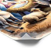 De Gentle Nativity Christelijke Wall Art Print (Hoek)
