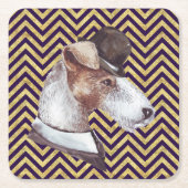 De Gentleman Airedale Kartonnen Onderzetters (Voorkant)