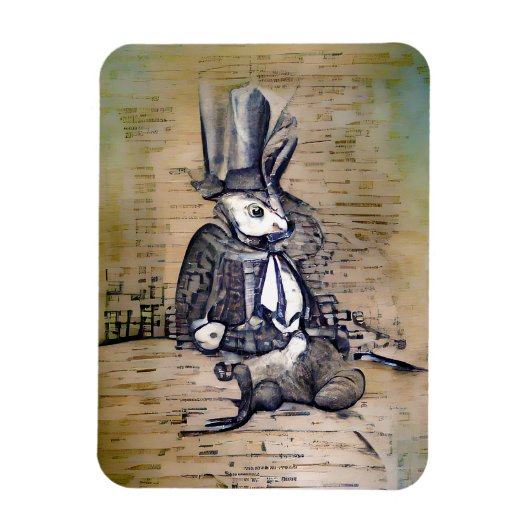 De Gentleman Rabbit Magneet (Verticaal)