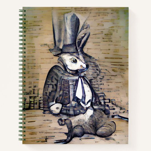 De Gentleman Rabbit Notitieboek (Voorkant)