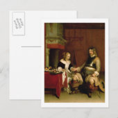 De Gentleman Soldaat (olie op doek) Briefkaart (Voorkant / Achterkant)