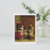 De Gentleman Soldaat (olie op doek) Briefkaart (Staand voorkant)