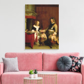De Gentleman Soldaat (olie op doek) Canvas Afdruk (Insitu (Woonkamer))