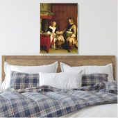 De Gentleman Soldaat (olie op doek) Canvas Afdruk (Insitu (Slaapkamer))