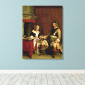 De Gentleman Soldaat (olie op doek) Canvas Afdruk (Insitu (Houten vloer))