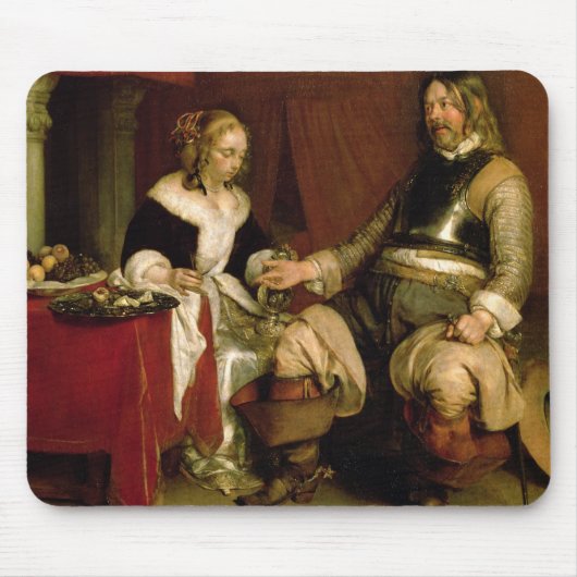 De Gentleman Soldaat (olie op doek) Muismat (Voorkant)