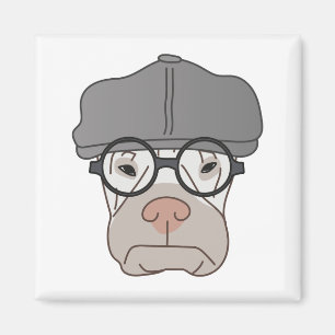 De Gentlemans grumpy magnet - art van Irina Kolby