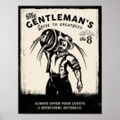 "De Gentleman's Guide to Greatness": Koel Man Cave Poster (Voorkant)