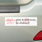De geobsedeerde Proofreader verbetert Typos Bumpersticker (Op auto)