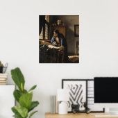 De geograaf - Vermeer Poster (Thuiskantoor)