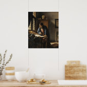 De geograaf - Vermeer Poster (Keuken)