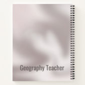 De geografische leraar, de chic Teacher Gift-lapto Notitieboek (Achterkant)