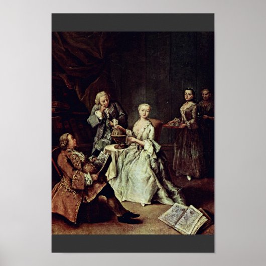 De geografische les van Longhi Pietro Poster (Voorkant)