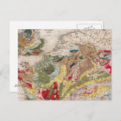 De geologie van Europa Briefkaart (Voorkant / Achterkant)
