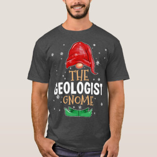 De geologist Gnome Familie komt overeen met Kerstm T-shirt