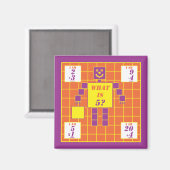 De Geometrics-Magnet-Square-Age 5 Magneet (Voorkant / Achterkant)