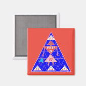 De Geometrics-Magnet-Triangle-Age 4 Magneet (Voorkant / Achterkant)