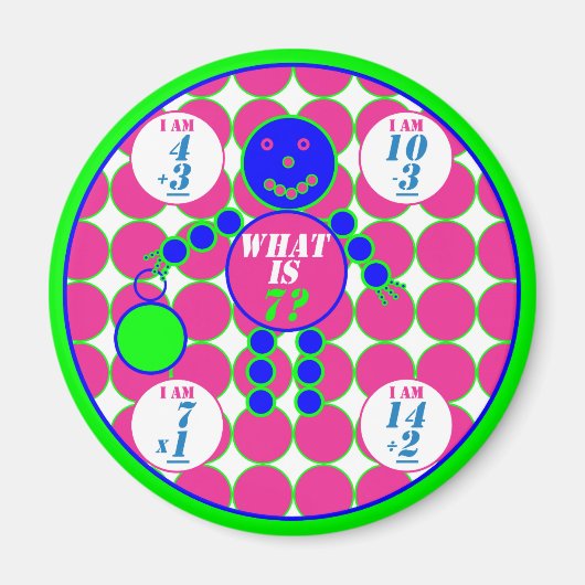 De geometrie-magneet-cirkel-leeftijd 7 magneet (Voorkant)