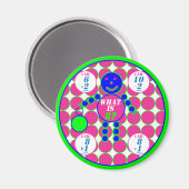 De geometrie-magneet-cirkel-leeftijd 8 magneet (Voorkant / Achterkant)