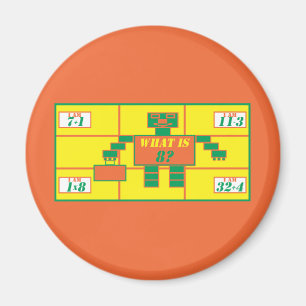De geometrie-magneet-rechthoek-leeftijd 8 magneet