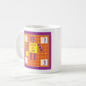 De geometrie-Mok-vierkant-leeftijd 4 Koffiemok (Voorkant links)