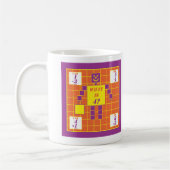 De geometrie-Mok-vierkant-leeftijd 4 Koffiemok (Links)