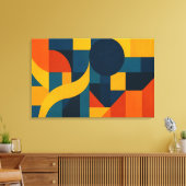 De geometrie van emotie canvas afdruk (Insitu (Woonkamer))