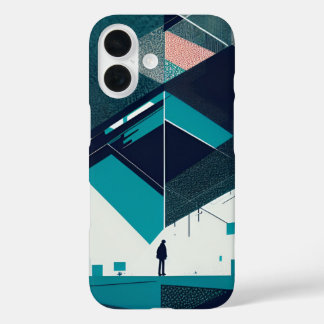 De geometrie van perceptie iPhone 16 hoesje