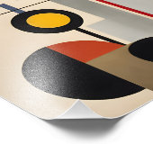 De geometrische Abstracte kunst van het Bauhaus Foto Afdruk (Hoek)