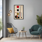 De geometrische Abstracte kunst van het Bauhaus Poster