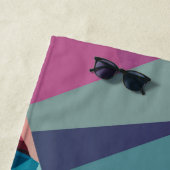 de Geometrische Clown Strandlaken (In situ)