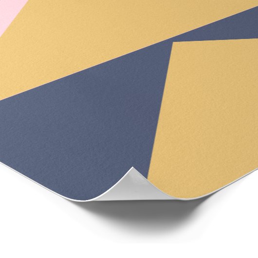 De Geometrische Kunst van het Blok van de kleur in Poster (Hoek)