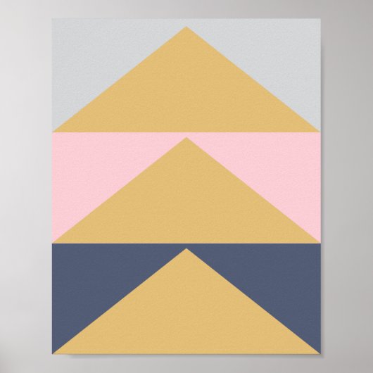 De Geometrische Kunst van het Blok van de kleur in Poster (Voorkant)