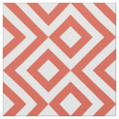 De geometrische Oranje en Witte Stof van het (Close Up)
