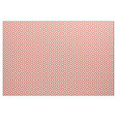 De geometrische Oranje en Witte Stof van het (Yard (91,4 cm))
