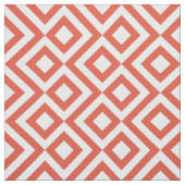 De geometrische Oranje en Witte Stof van het (Swatch)