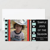 De Geometrische Personaliseerbare Vakantie van het Feestdagenkaart (Voorkant / Achterkant)